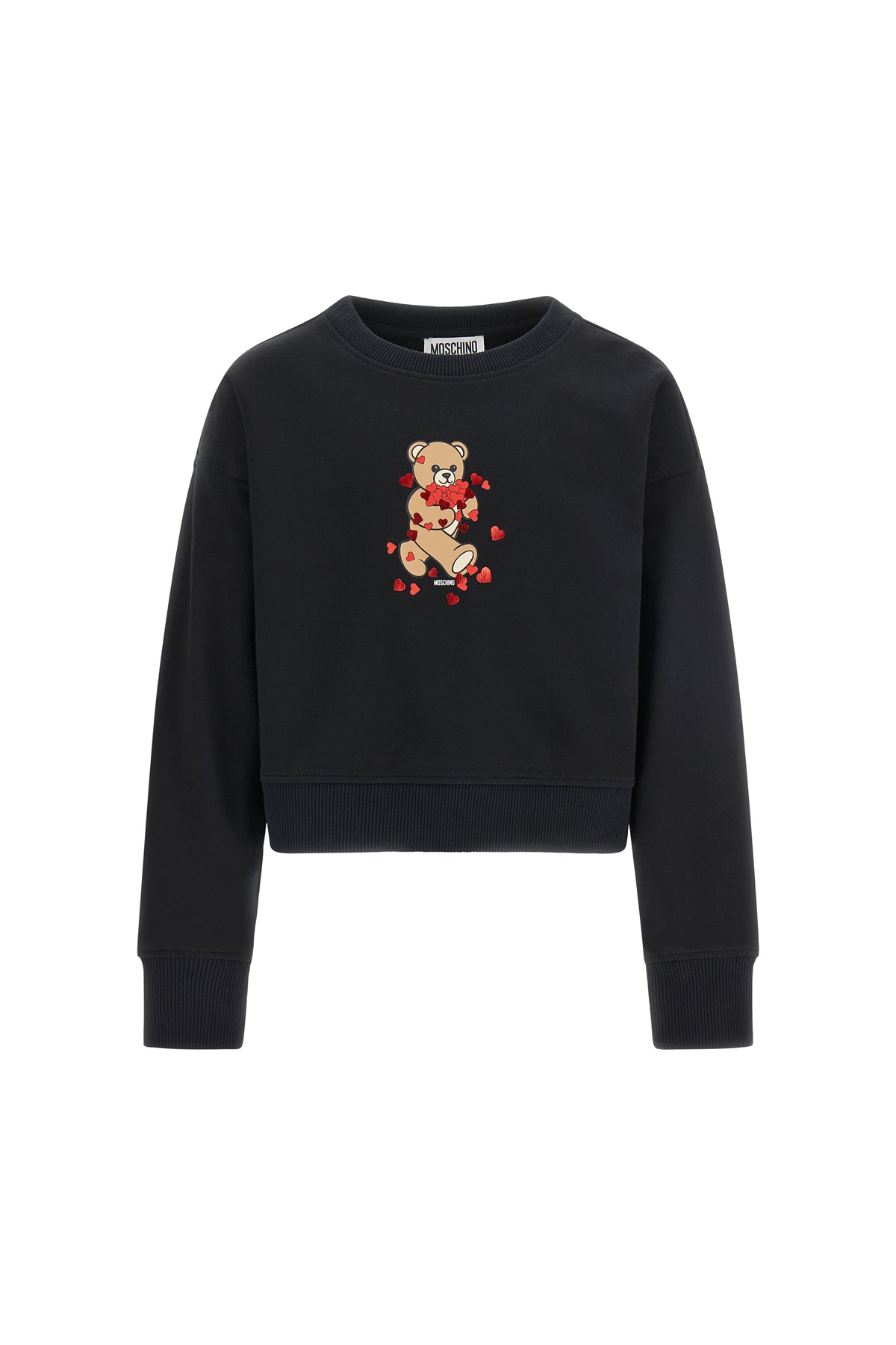 Girocollo m/l Nero/black HBF06GLDA63 60100 MOSCHINO KIDS 