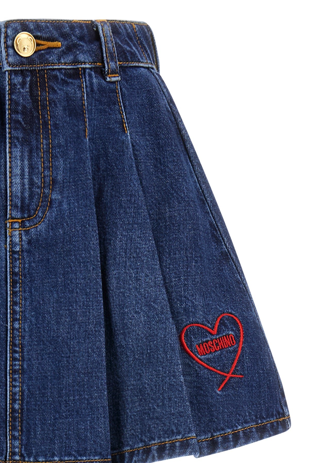 Gonna corta Ocean blue HDJ04BL0E49 41047 MOSCHINO KIDS 