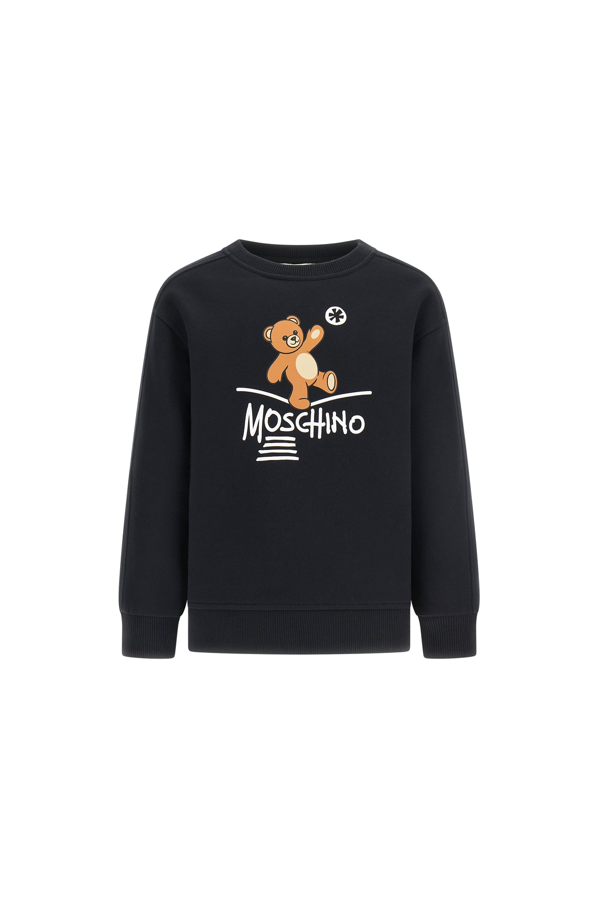 Girocollo m/l Nero/black HUF0A3LCA83 60100 MOSCHINO KIDS 