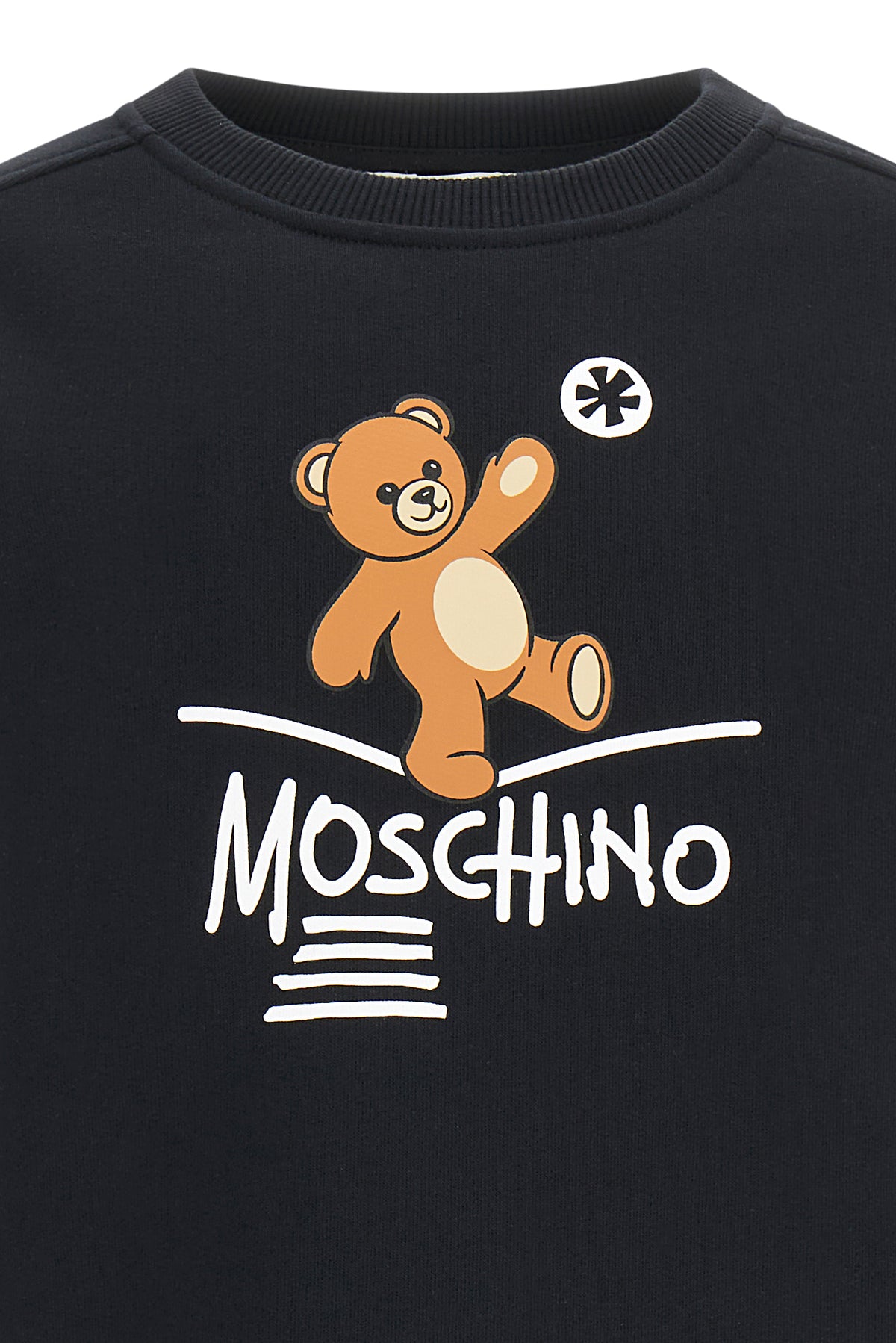 Girocollo m/l Nero/black HUF0A3LCA83 60100 MOSCHINO KIDS 