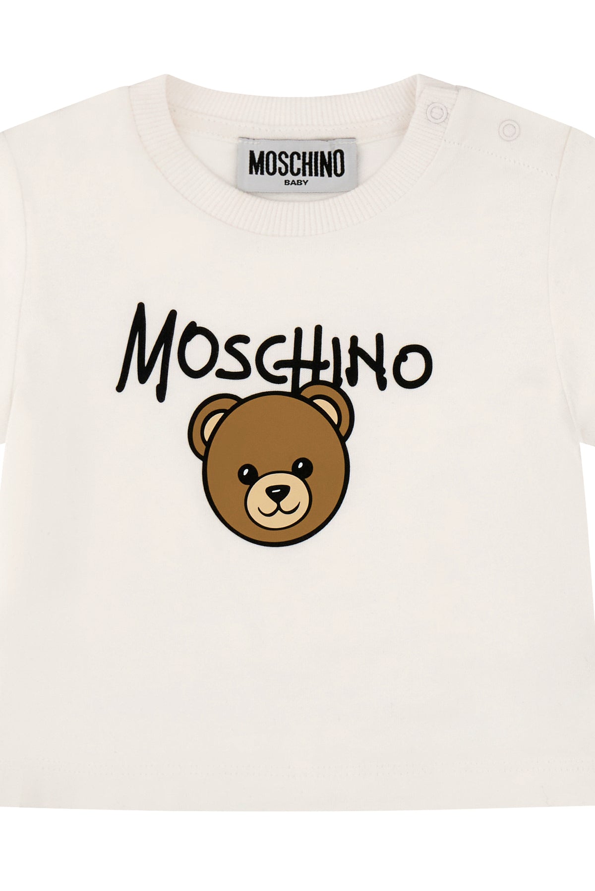 Blusa m/c Bianco ottico M6M047LAA34 10101 MOSCHINO KIDS 