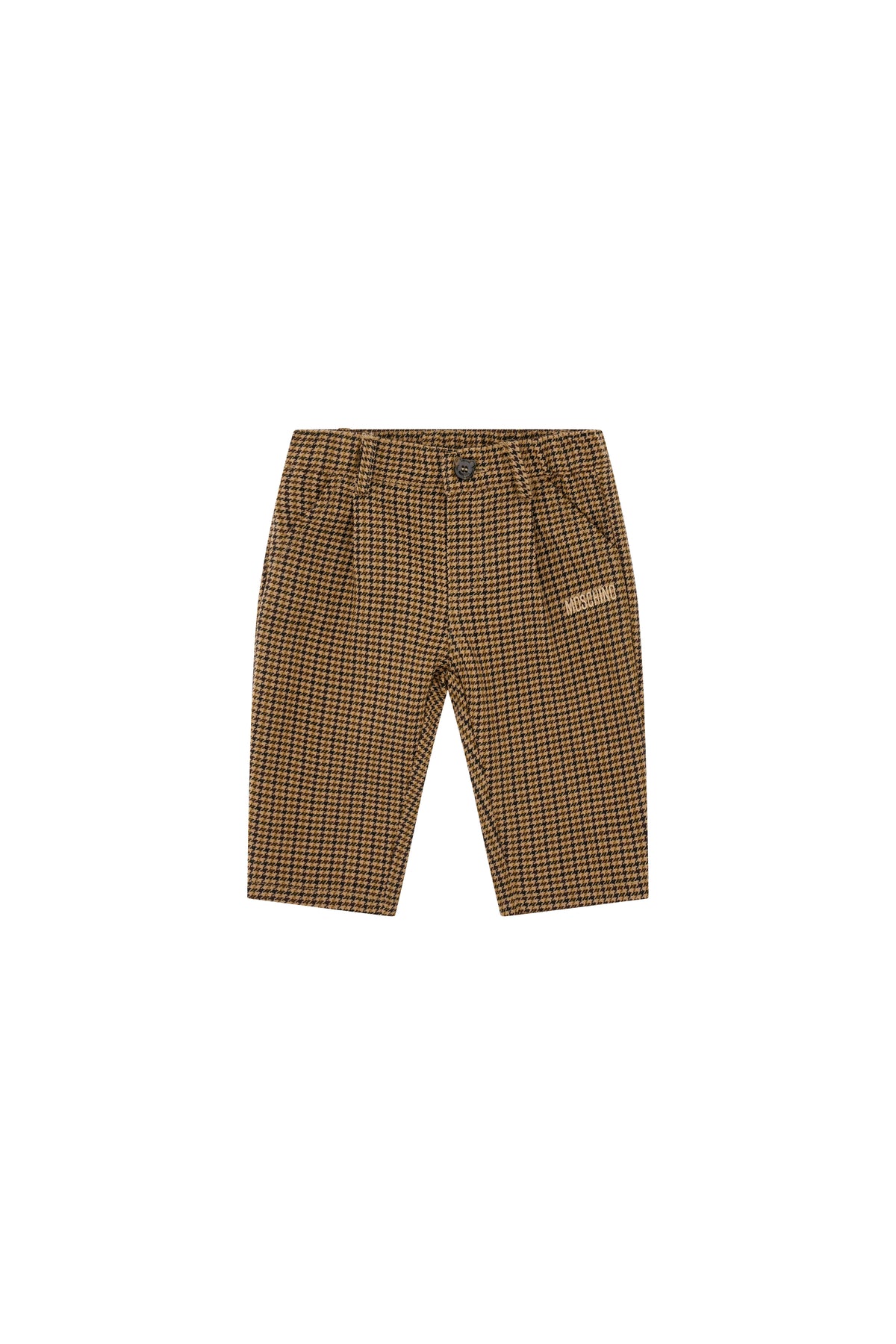 Pantalone lungo in lana Beige/brown MUP061LZE11 86805 MOSCHINO KIDS 