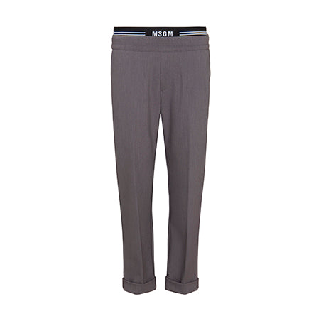Cool Wool Pants Boy Grigio mel. scuro F6MSJBPA237 104 MSGM KIDS 