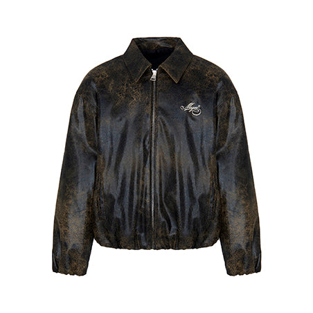 Eco Leather Bomber Girl Nero F6MSJGBO115 110 MSGM KIDS 