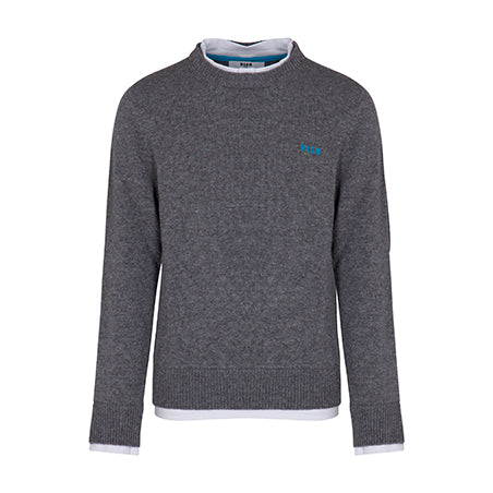 Combo Jersey T·Shirt Jumper Unisex Grigio mel. medio F6MSJUJP189 271 MSGM KIDS 