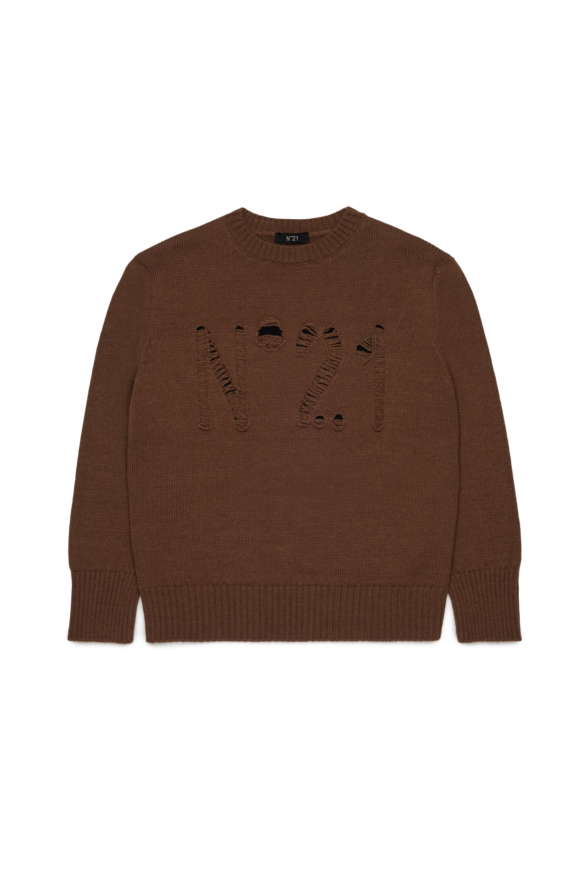 Maglione in Lana Chocolate Brown N210DDN0547 0N721 N21 KIDS 