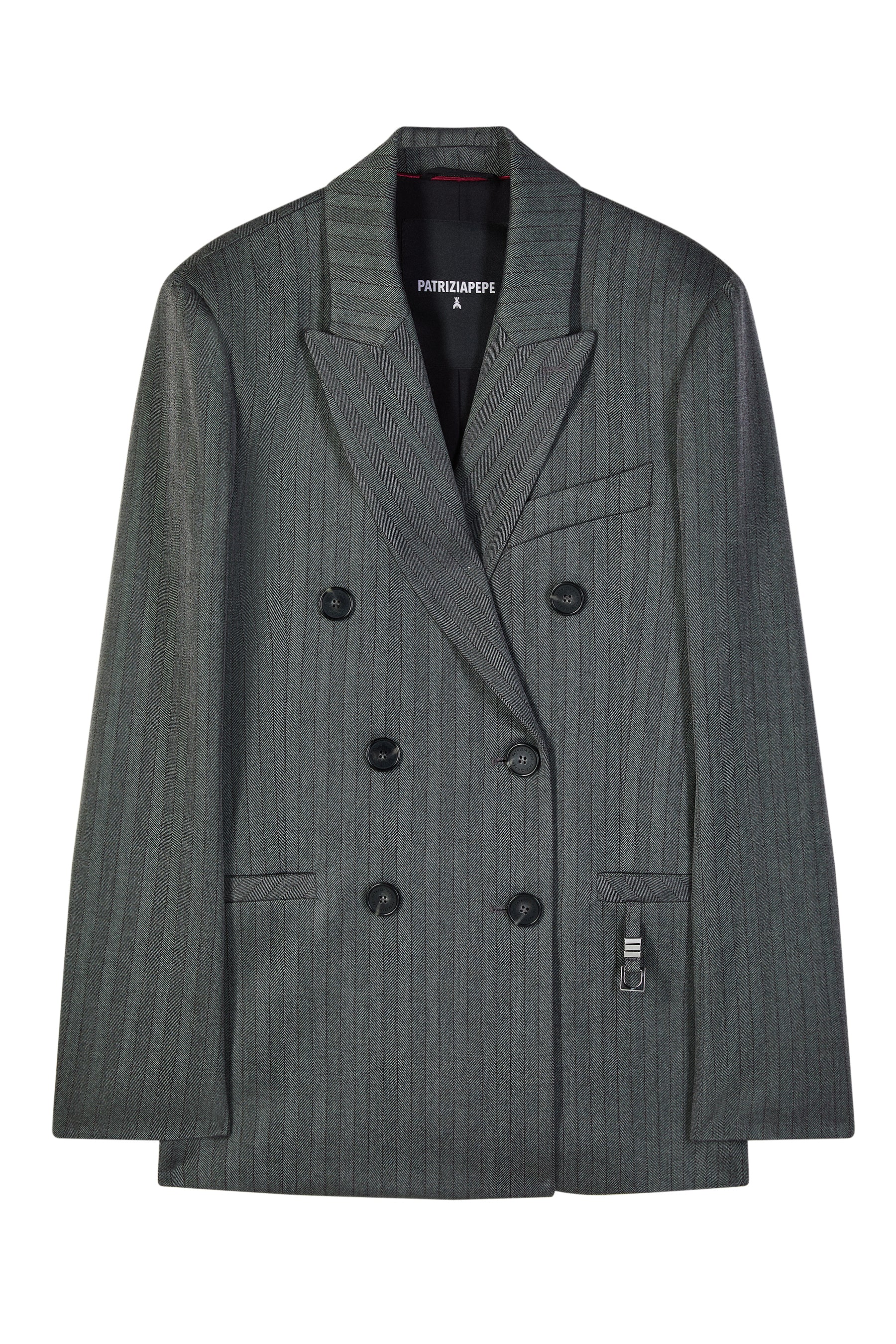 Giacca Herringbone Gray 8S0079C0238 J528 PATRIZIA PEPE 