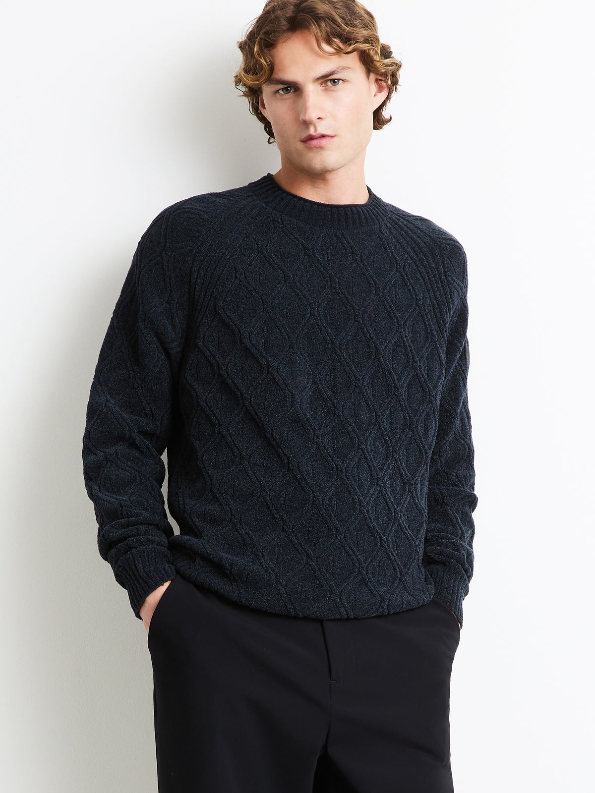 Velvet rhombus round knit W26129 61 RRD 