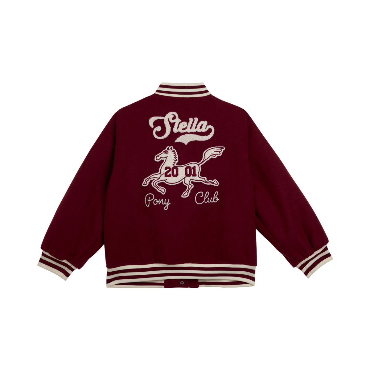 Giacca in lana Bordeaux TZ2A67Z4071 416 STELLA MCCARTNEY KIDS 
