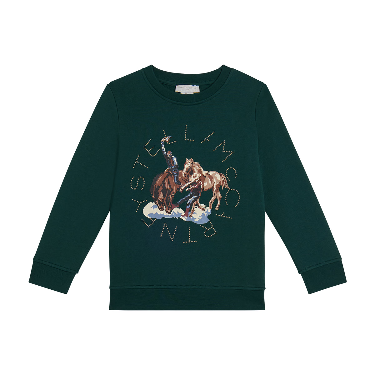 Felpa Verde TZ4P90Z3059 737 STELLA MCCARTNEY KIDS 