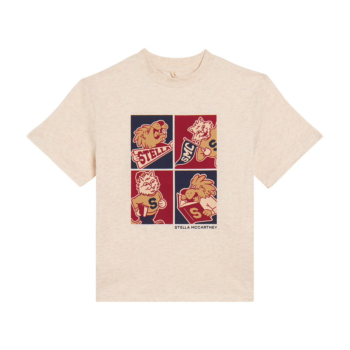 T-shirt Beige chiaro melange TZ8P91Z3772 870 STELLA MCCARTNEY KIDS 