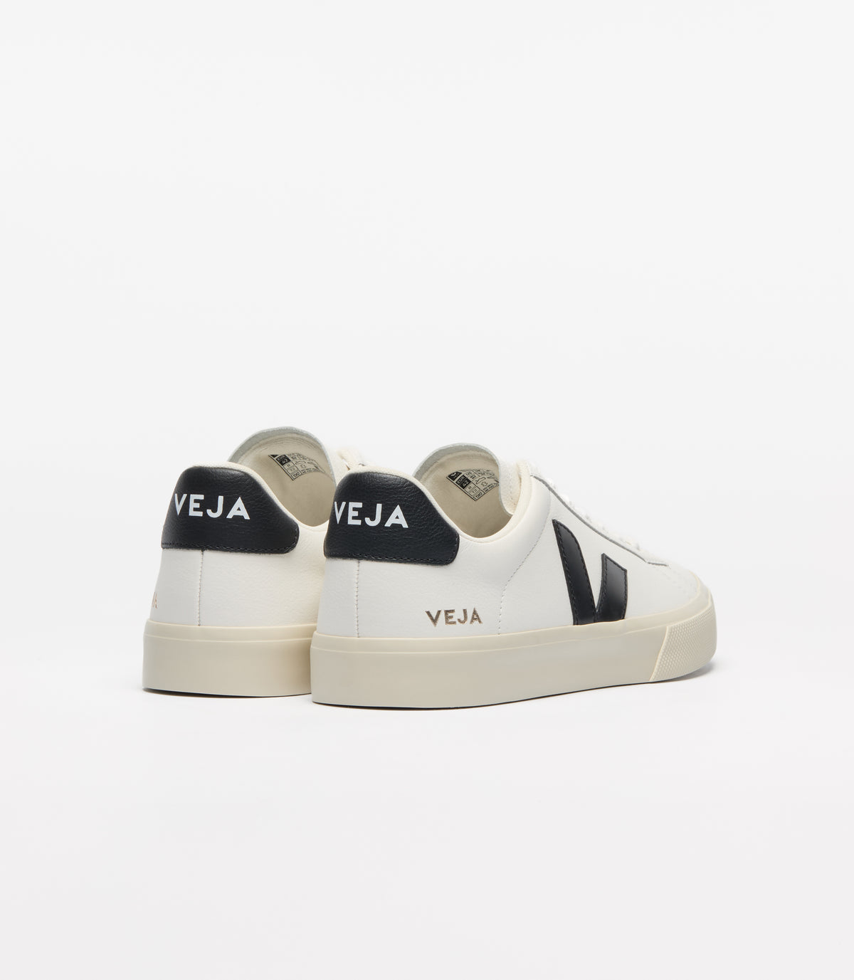 Campo Leather Extra-White_Black CP0501537 EXTRAWHITEBLACK VEJA 
