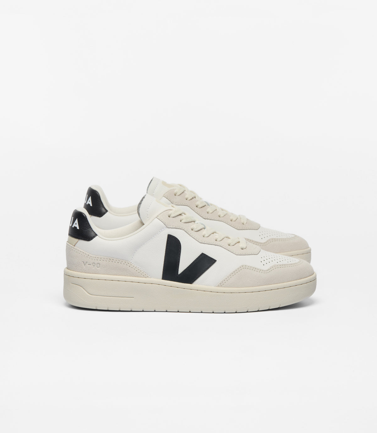 V-90 O.T. Leather White_Black VD2021061 WHITEBLACK VEJA 