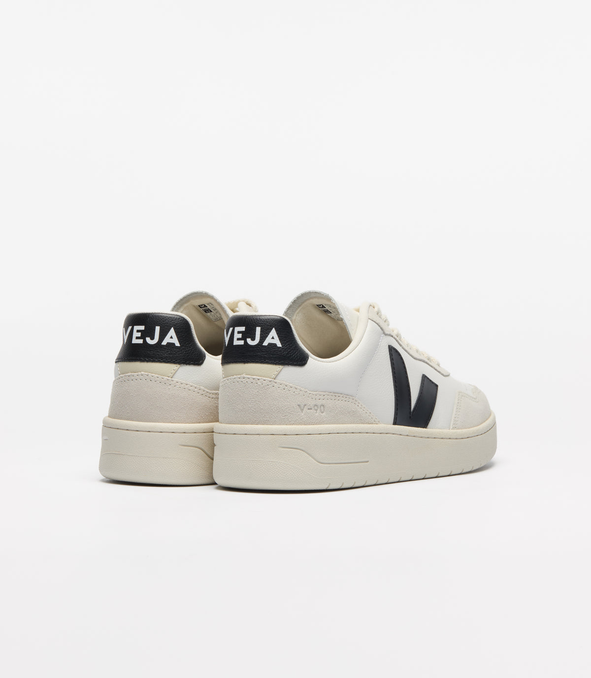 V-90 O.T. Leather White_Black VD2021061 WHITEBLACK VEJA 