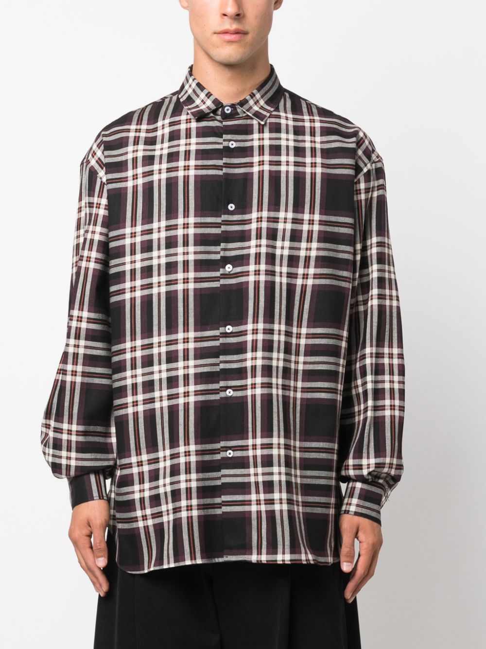 Checked shirt with print on the back