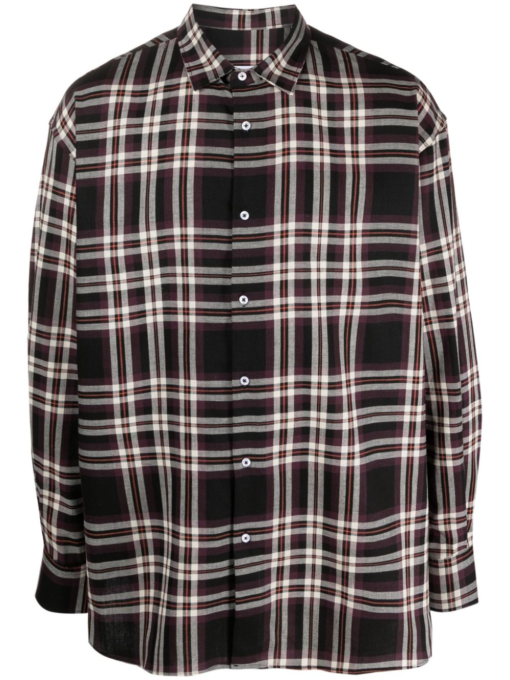 Checked shirt with print on the back