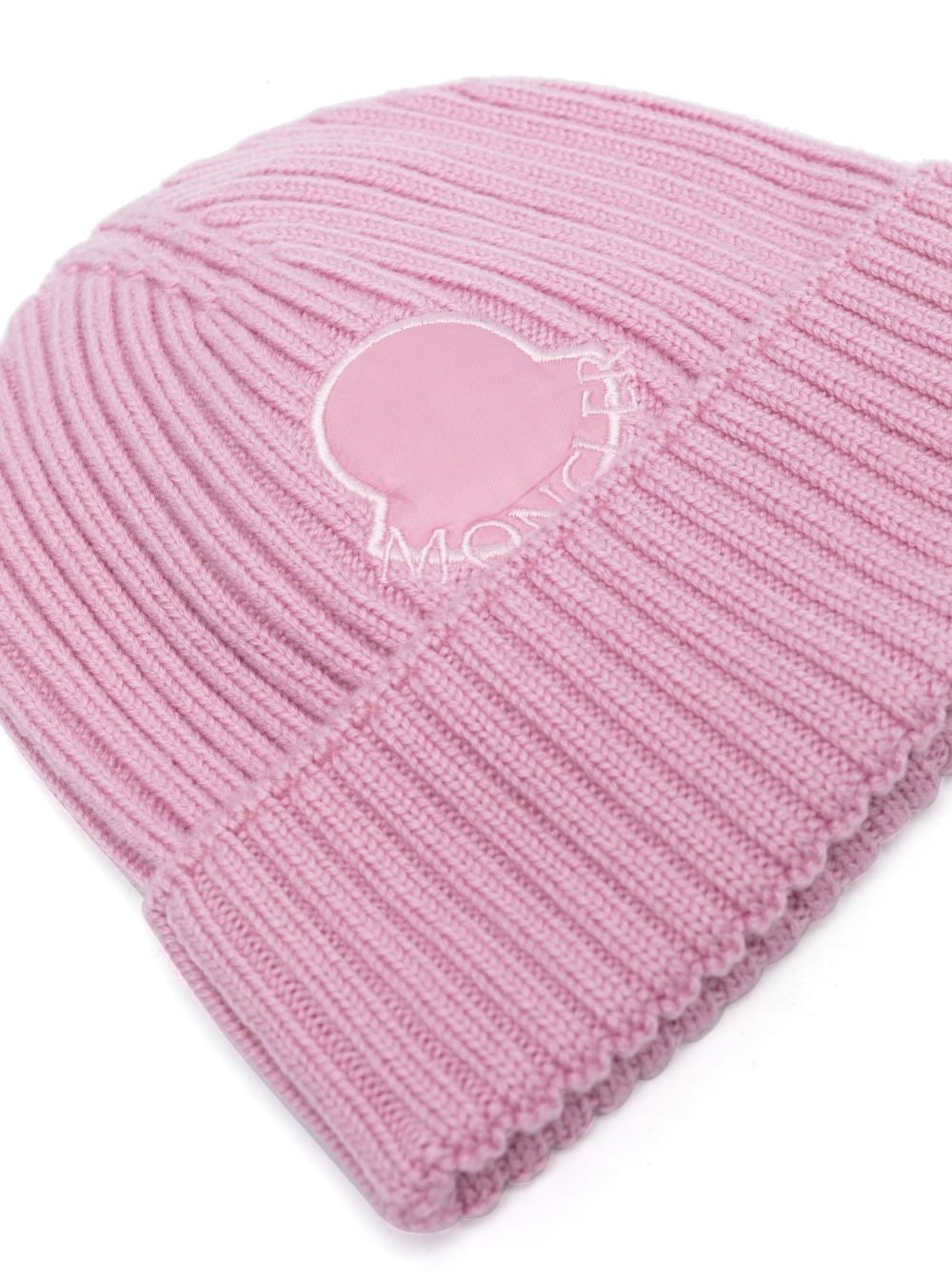 Pink wool logo patch hat