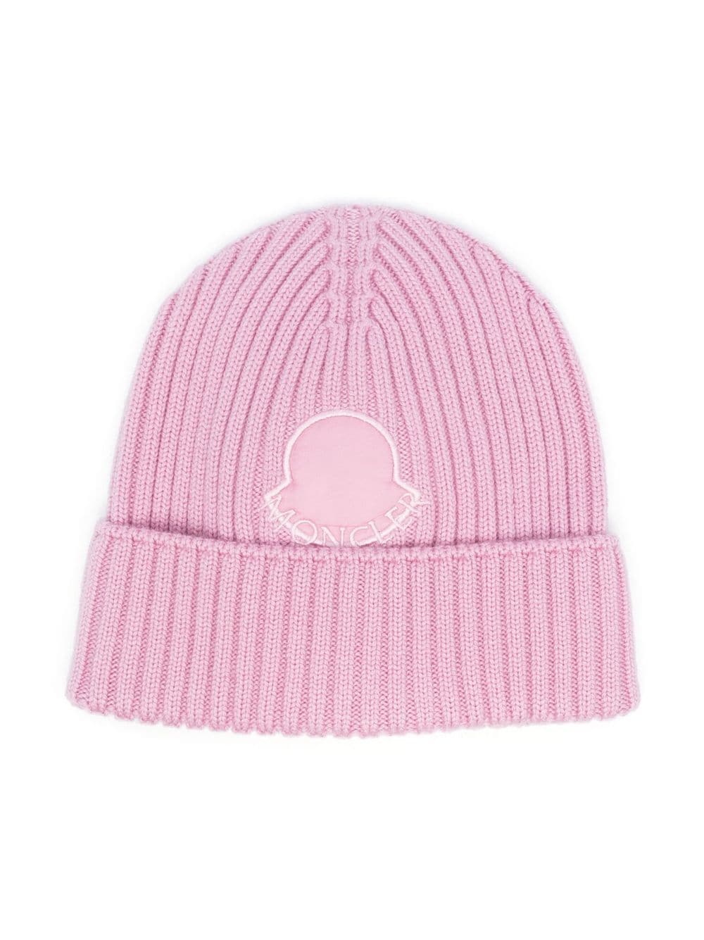 Pink wool logo patch hat