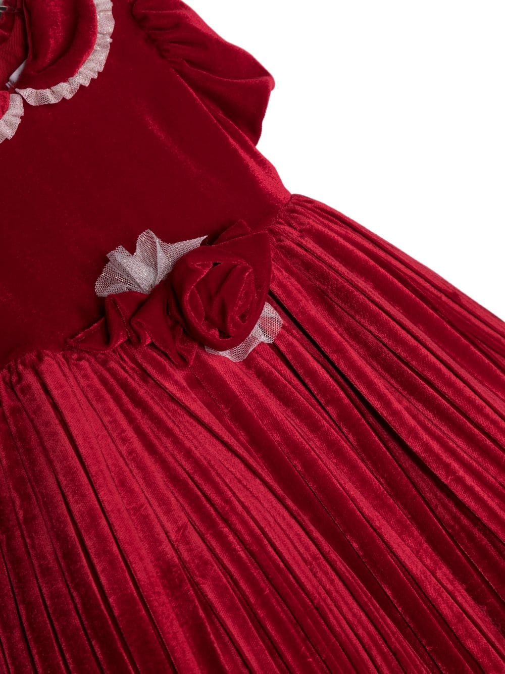 Newborn red dress with flower