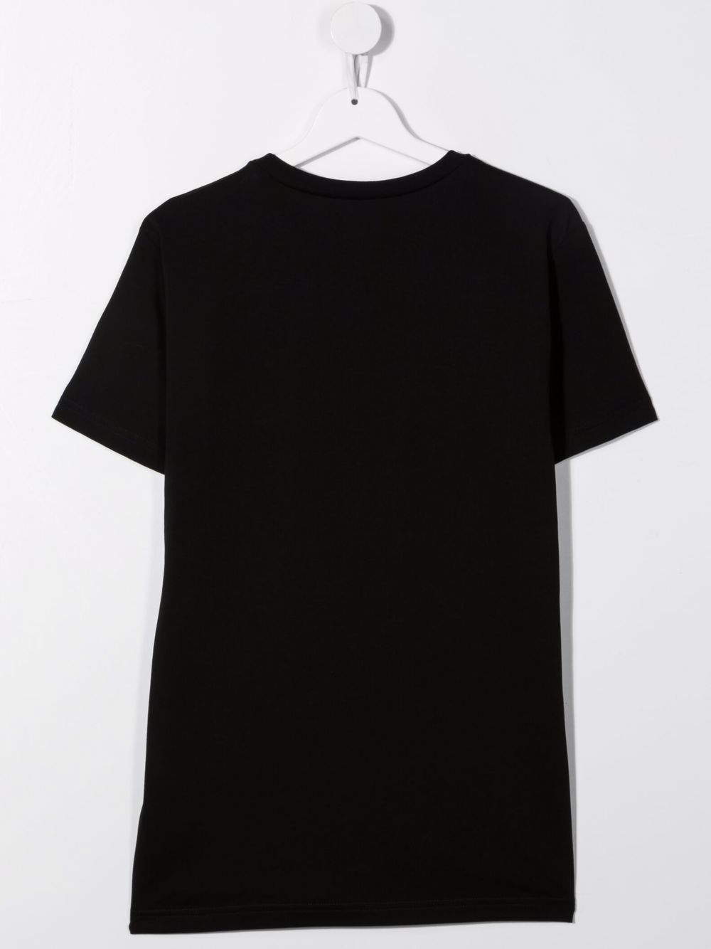 Basic black logo print t-shirt