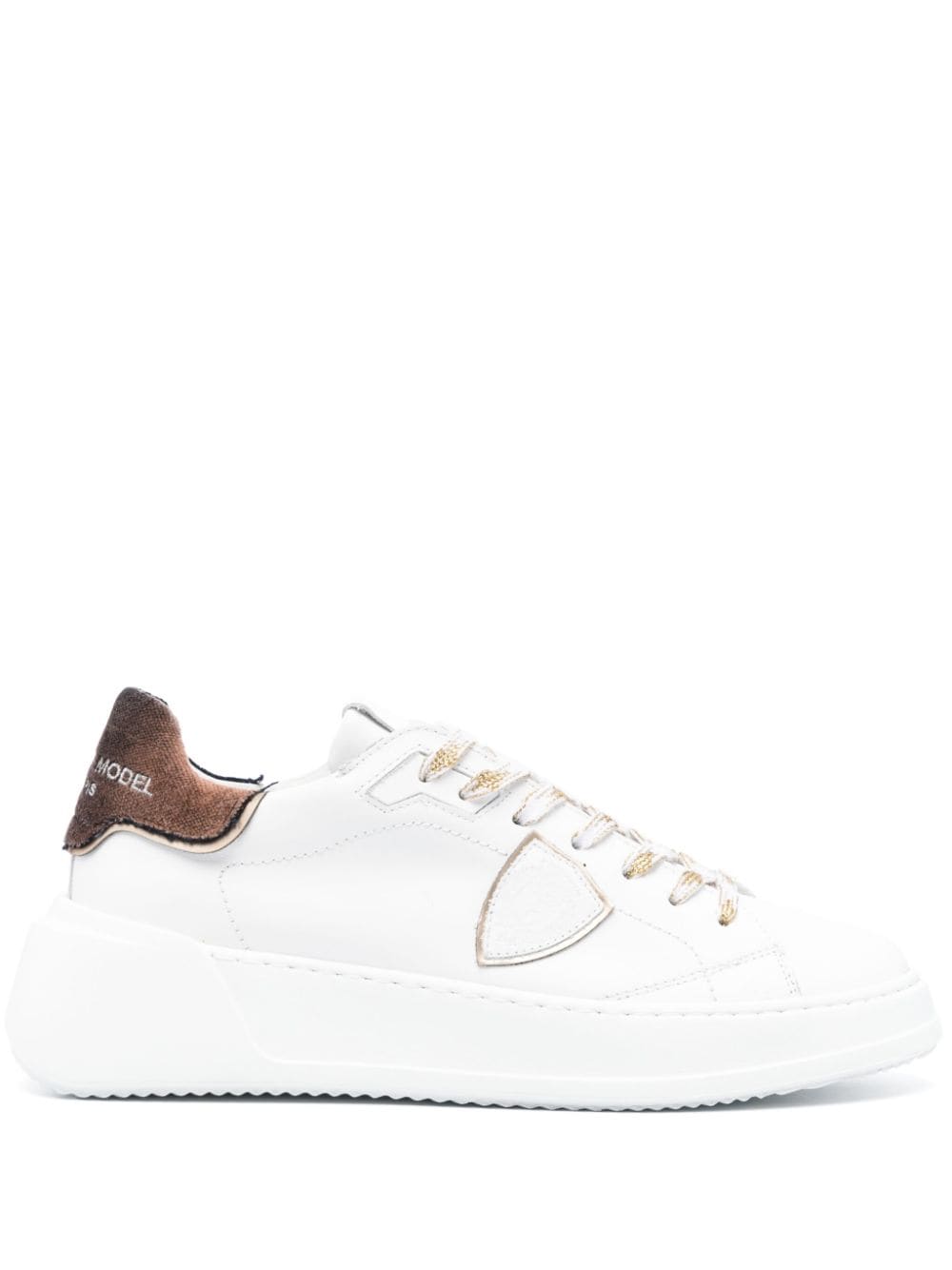 Sneakers Tres Temple bianche/marrone