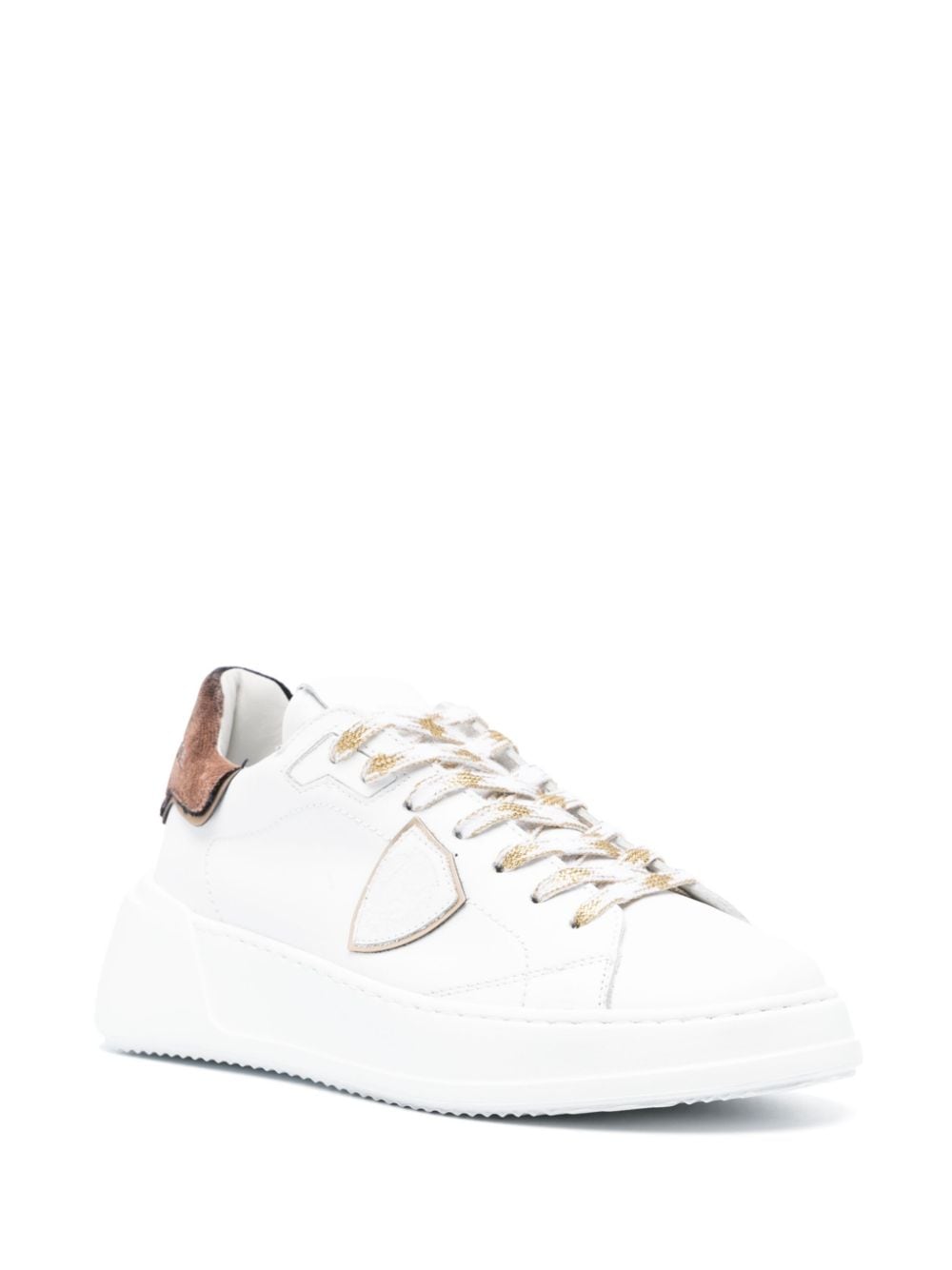 Sneakers Tres Temple bianche/marrone