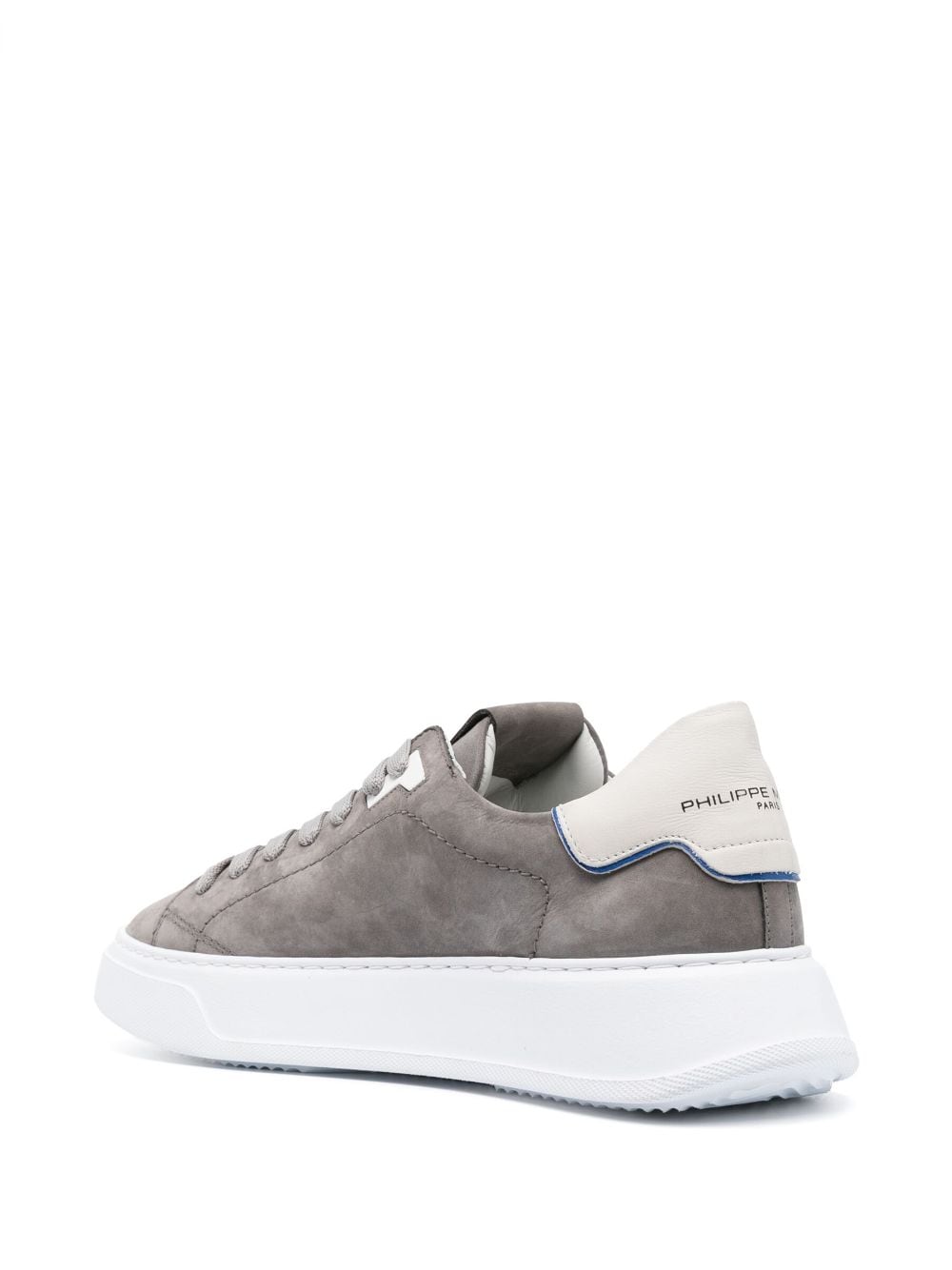 Men's Gray Leather Sneakers