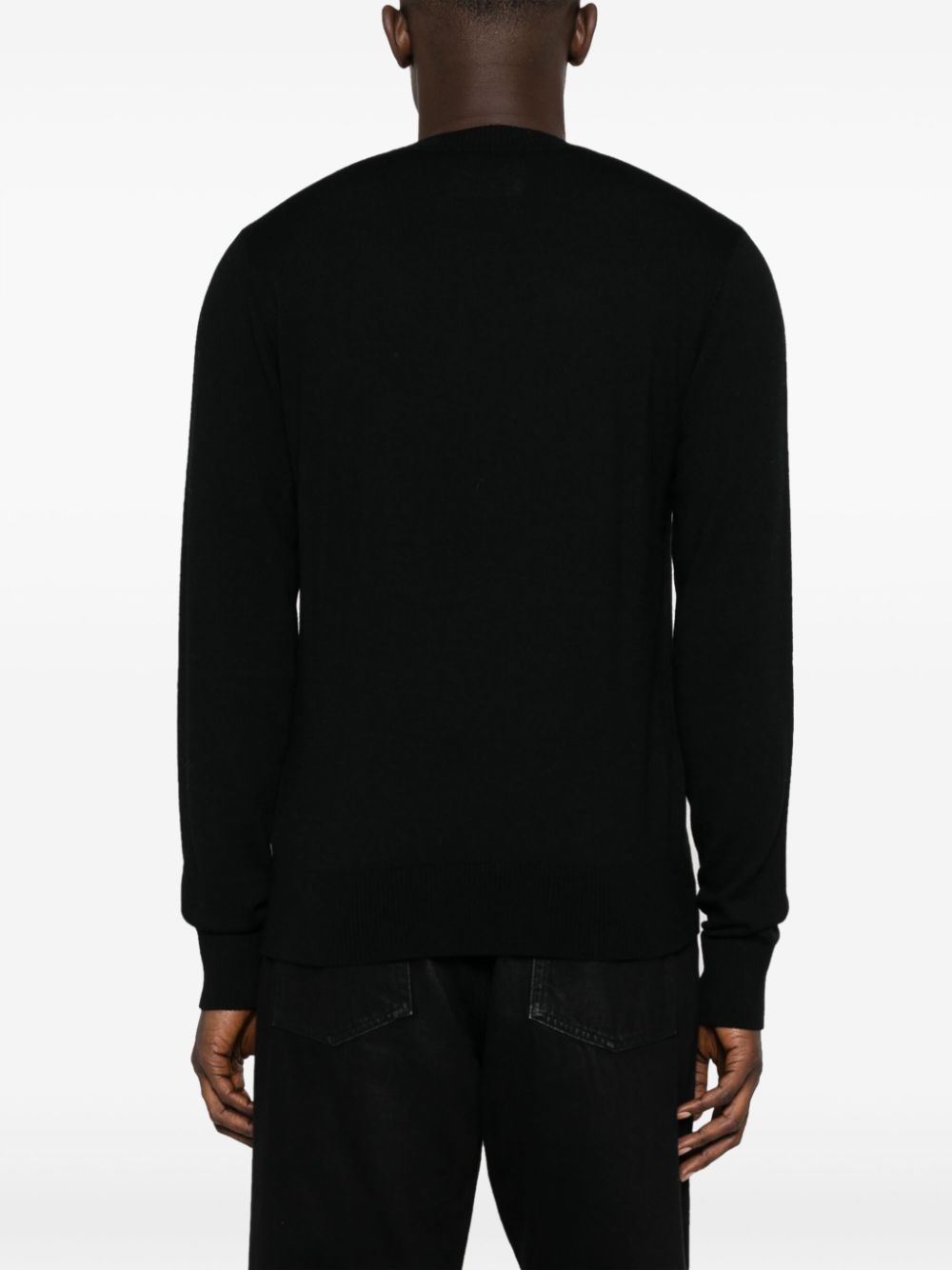 Men's Black Wool Sweater