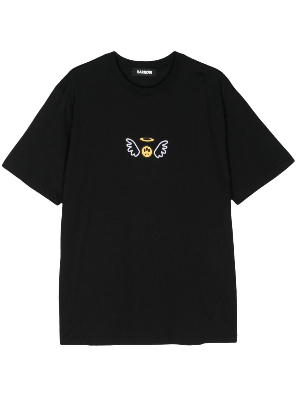 Black smiley angel t-shirt