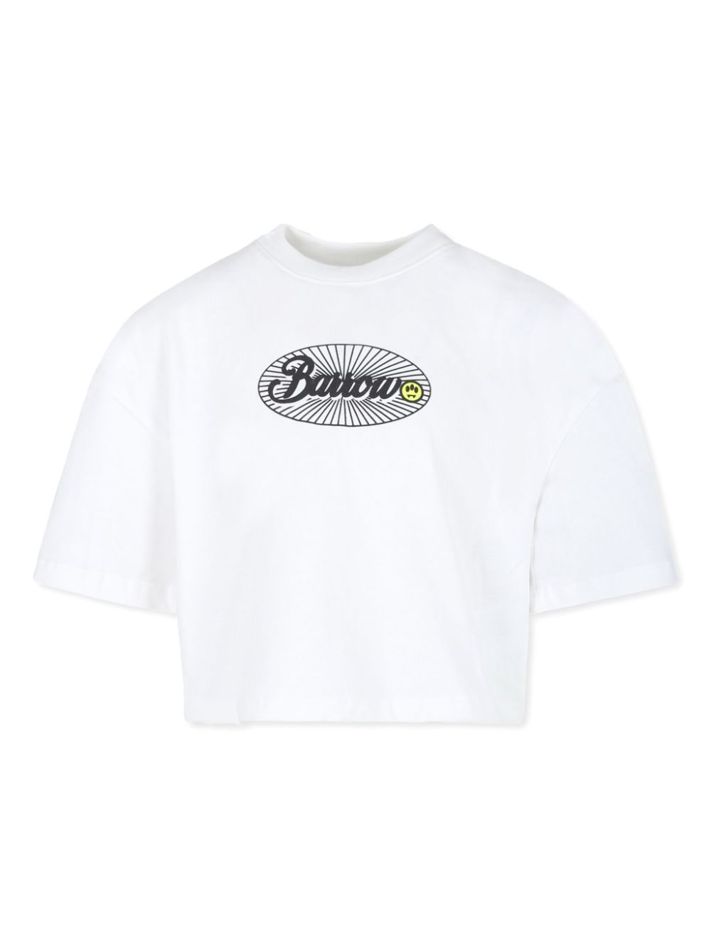 T-shirt bianca logo strass