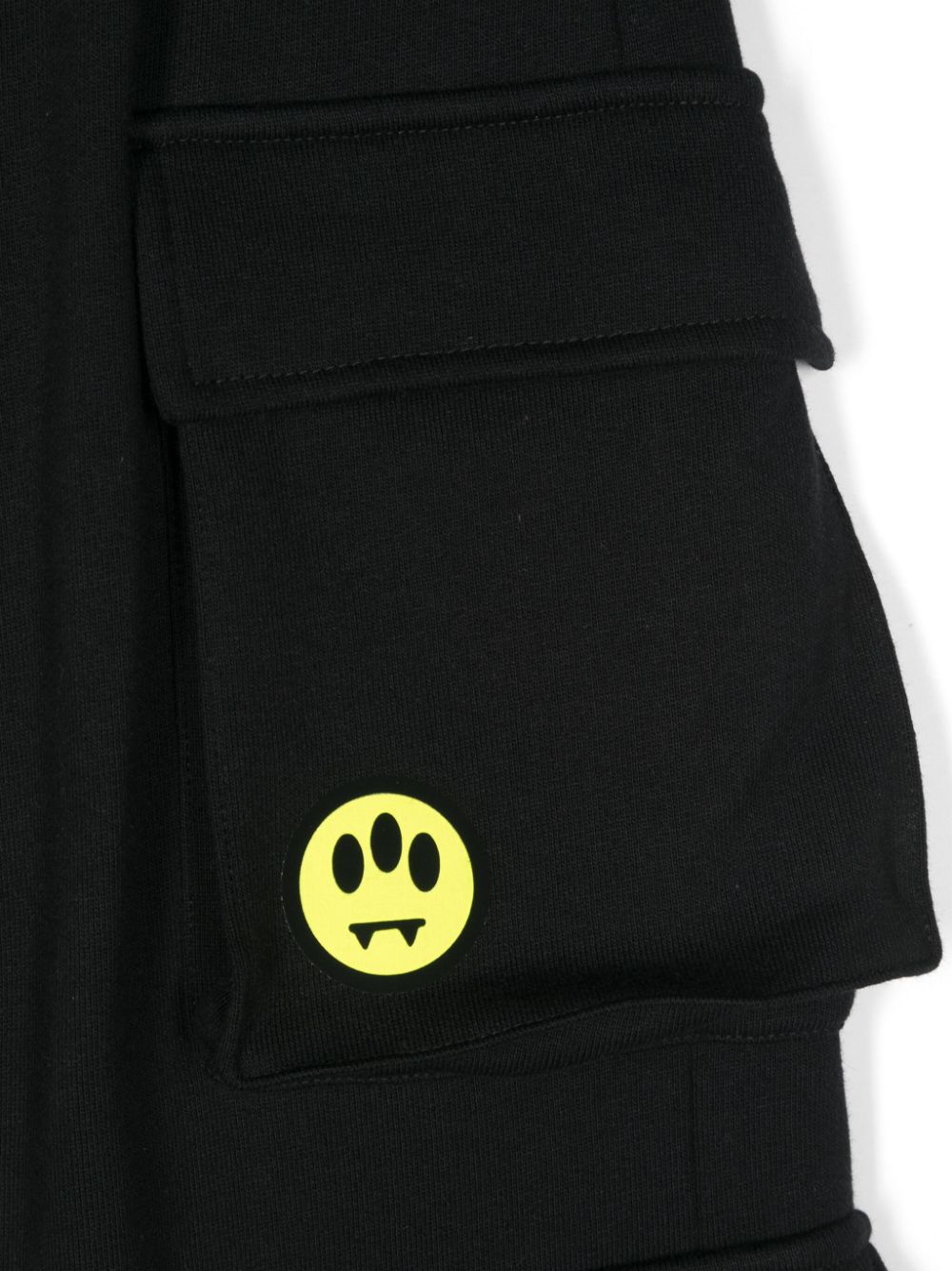 Pantalone nero con tasconi mini smile