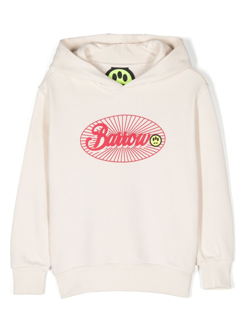 Cream sweatshirt with rainbow logo back