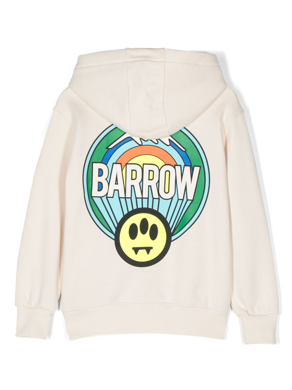 Cream sweatshirt with rainbow logo back