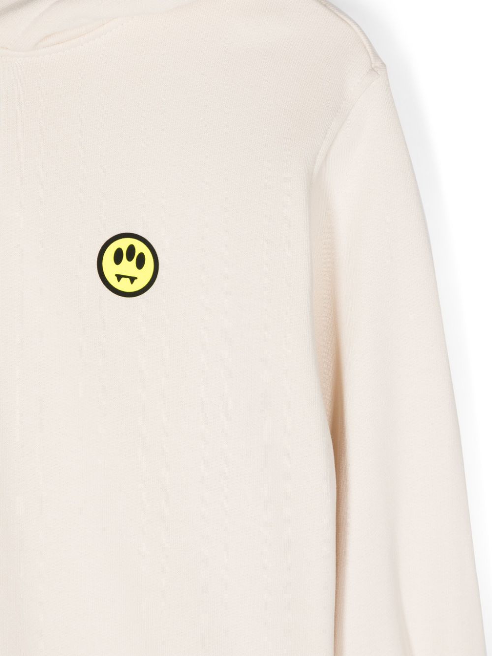 Cream sweatshirt with holographic logo