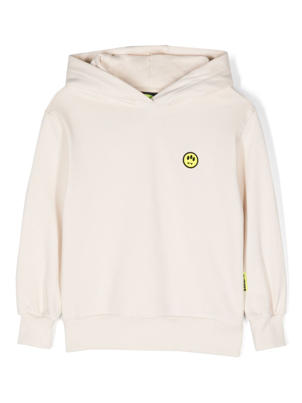 Cream sweatshirt with holographic logo