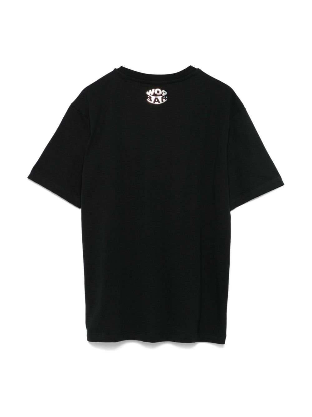 Black mini smile chest t-shirt