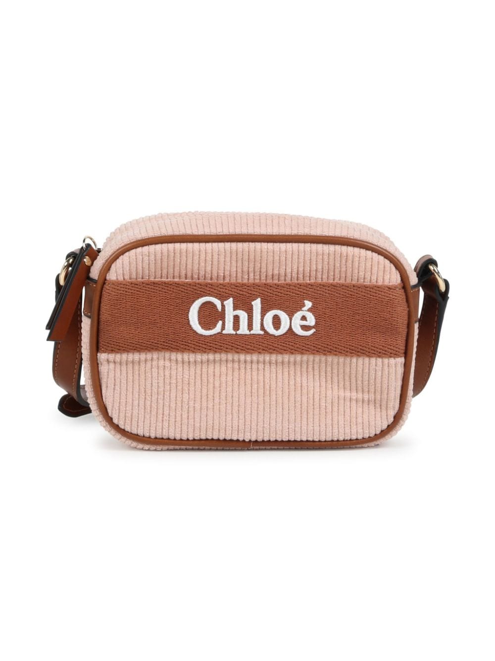 Pink bag with ribbed logo band