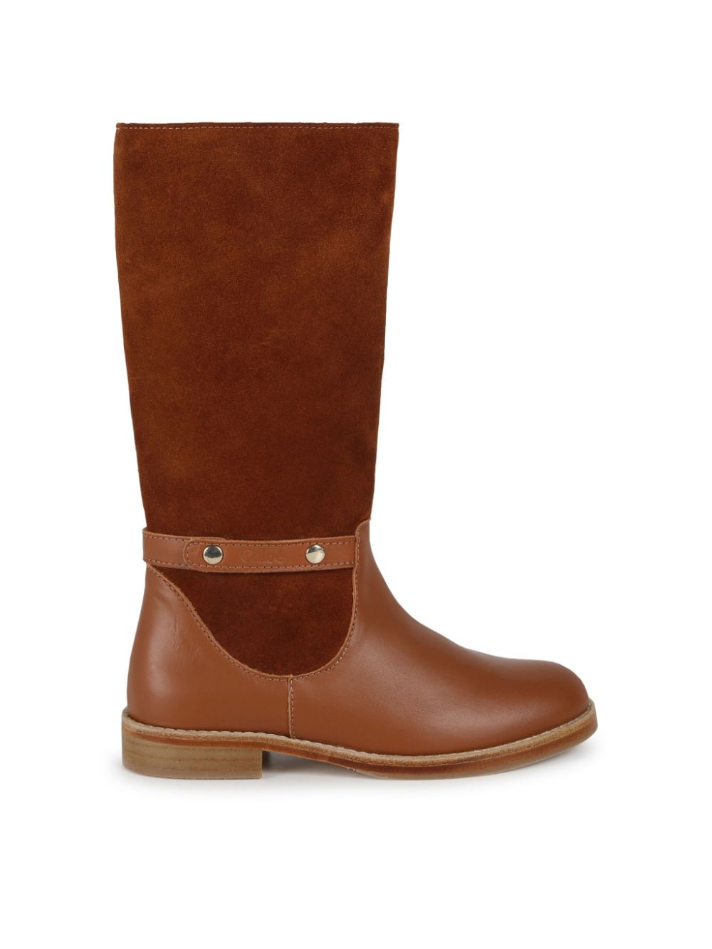 Brown suede boot