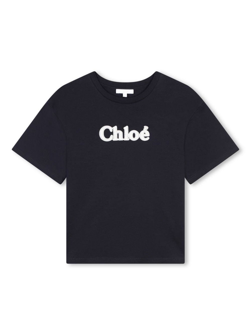 Blue logo print t-shirt