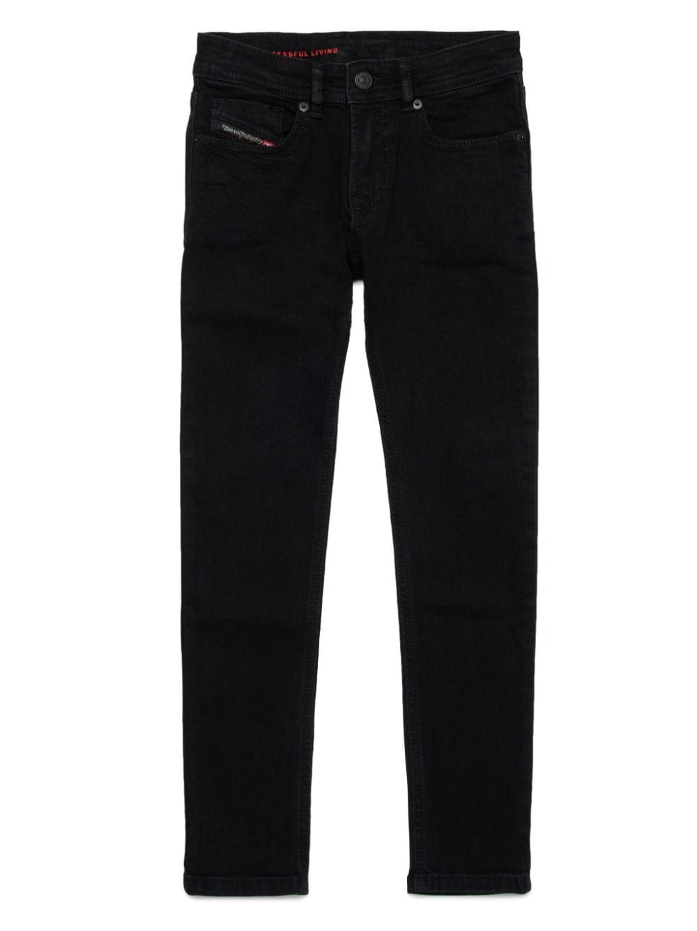 Black denim jeans