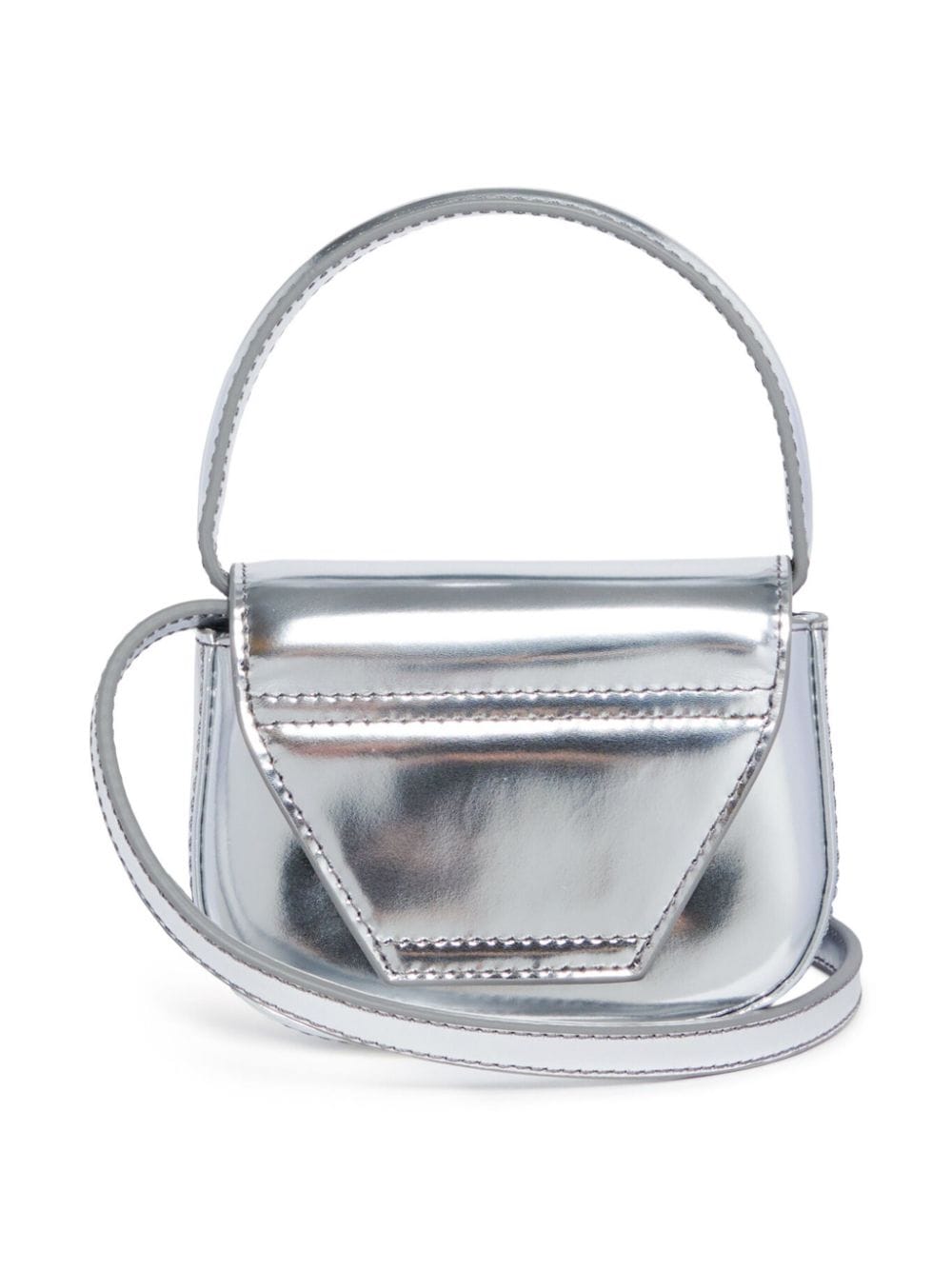 1DR XS Metallic Silver Shoulder Bag