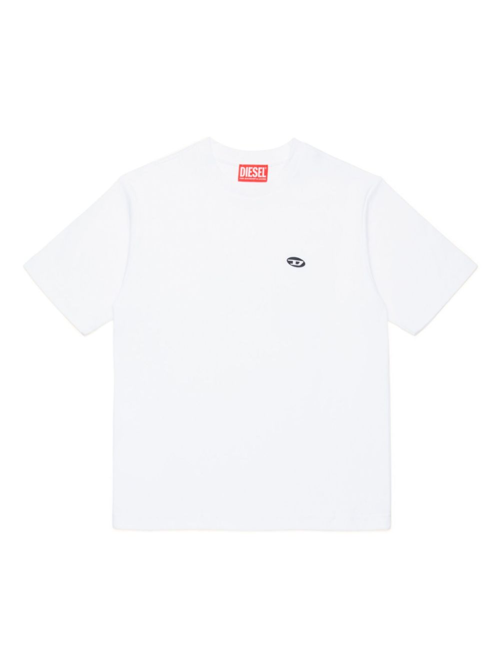 White T-shirt Oval- D embroidered