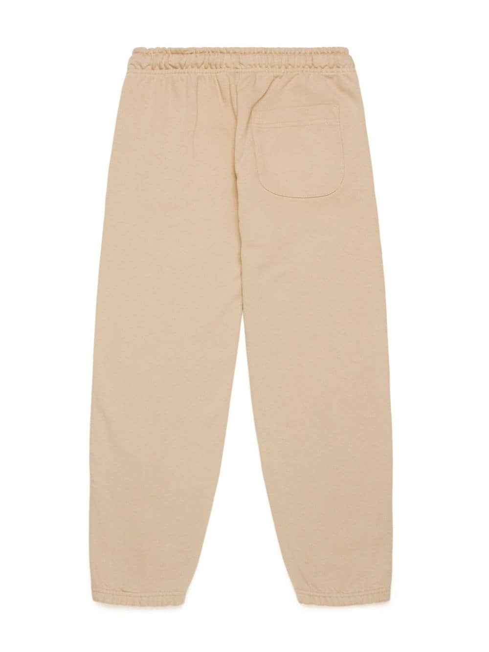 Beige trousers with Oval-D plaque