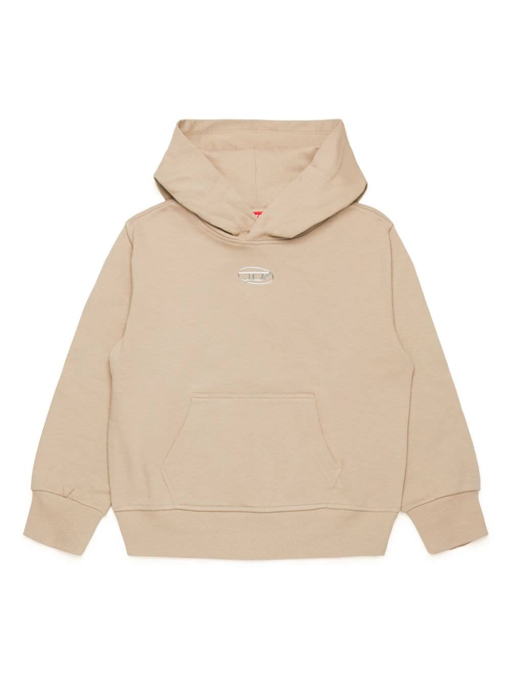 Beige sweatshirt with Oval-D plaque