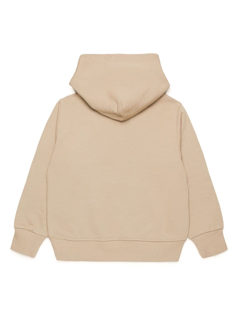 Beige sweatshirt with Oval-D plaque