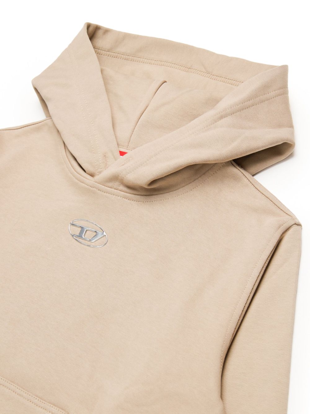 Beige sweatshirt with Oval-D plaque