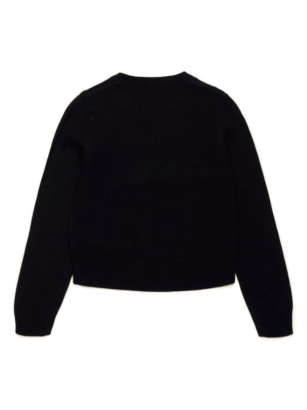 Black sweater with embroidery logo