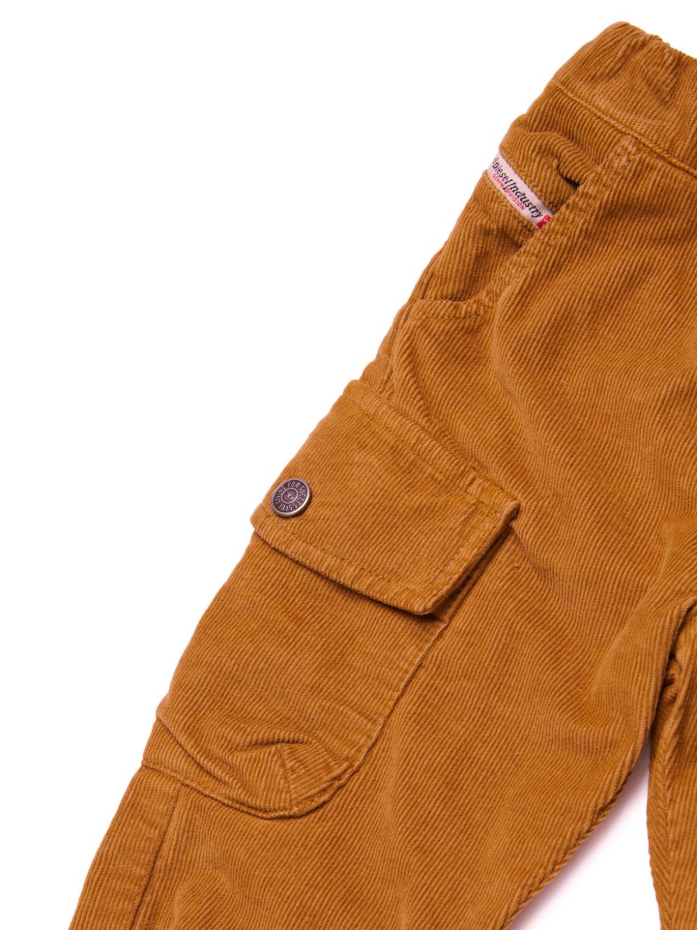 Baby ribbed camel trousers