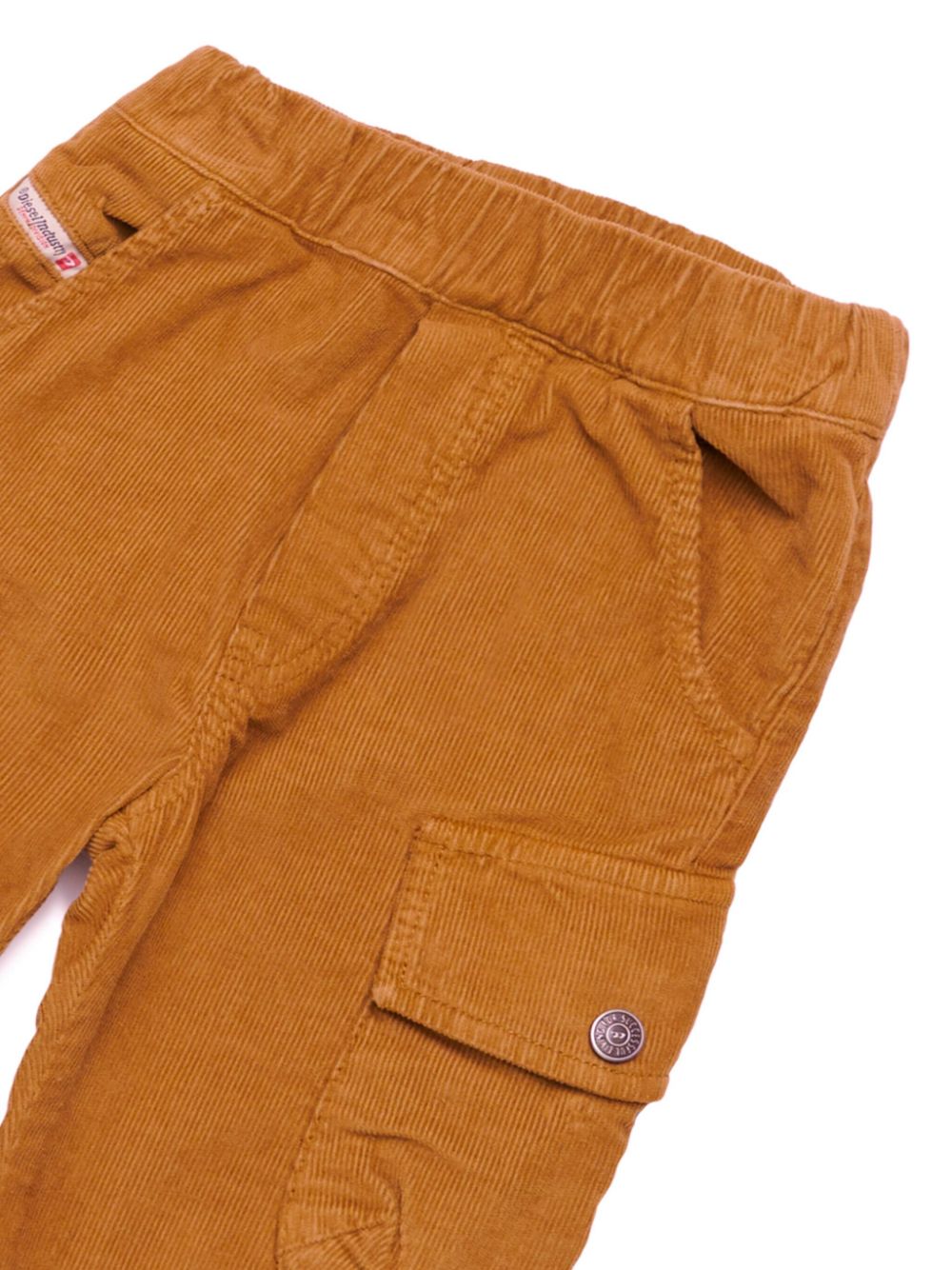 Baby ribbed camel trousers