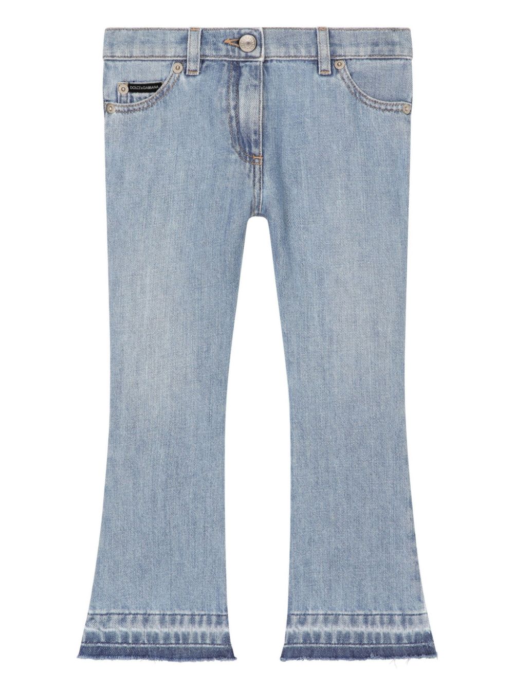 Jeans blu orlo sfrangiato